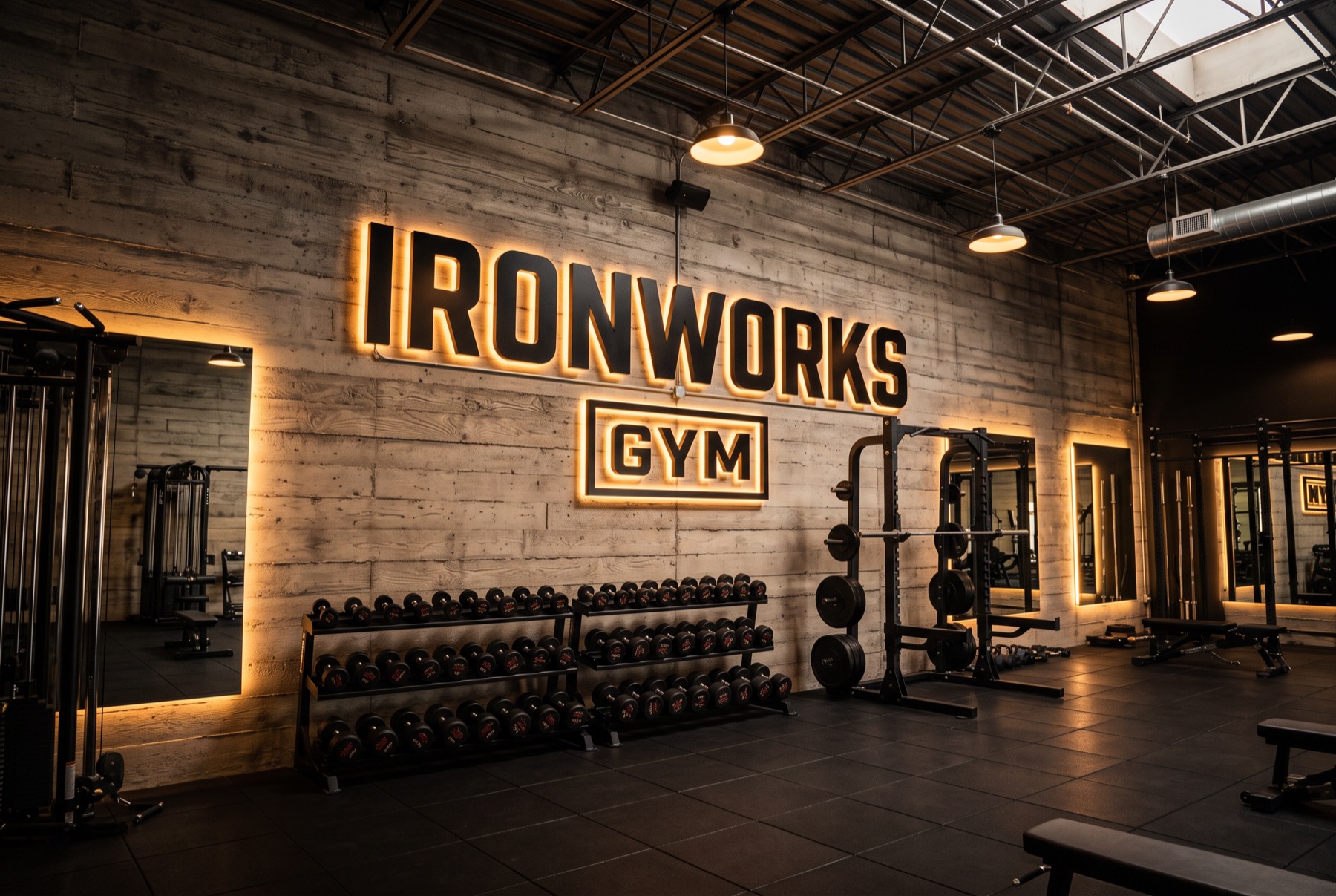 Gyms & Fitness Studios sign concept