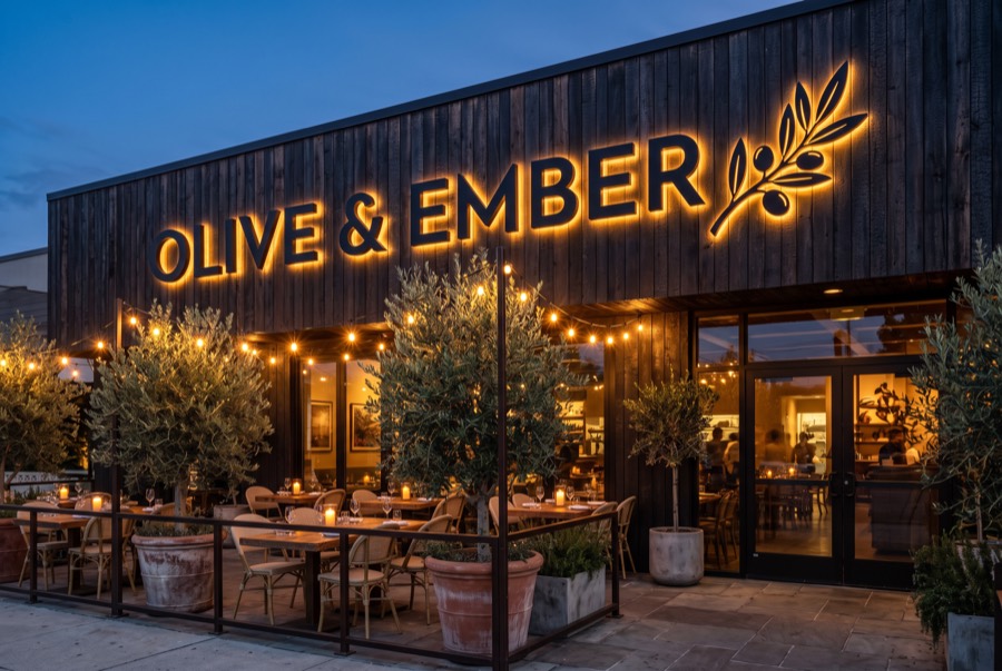 Restaurants & Cafes sign concept