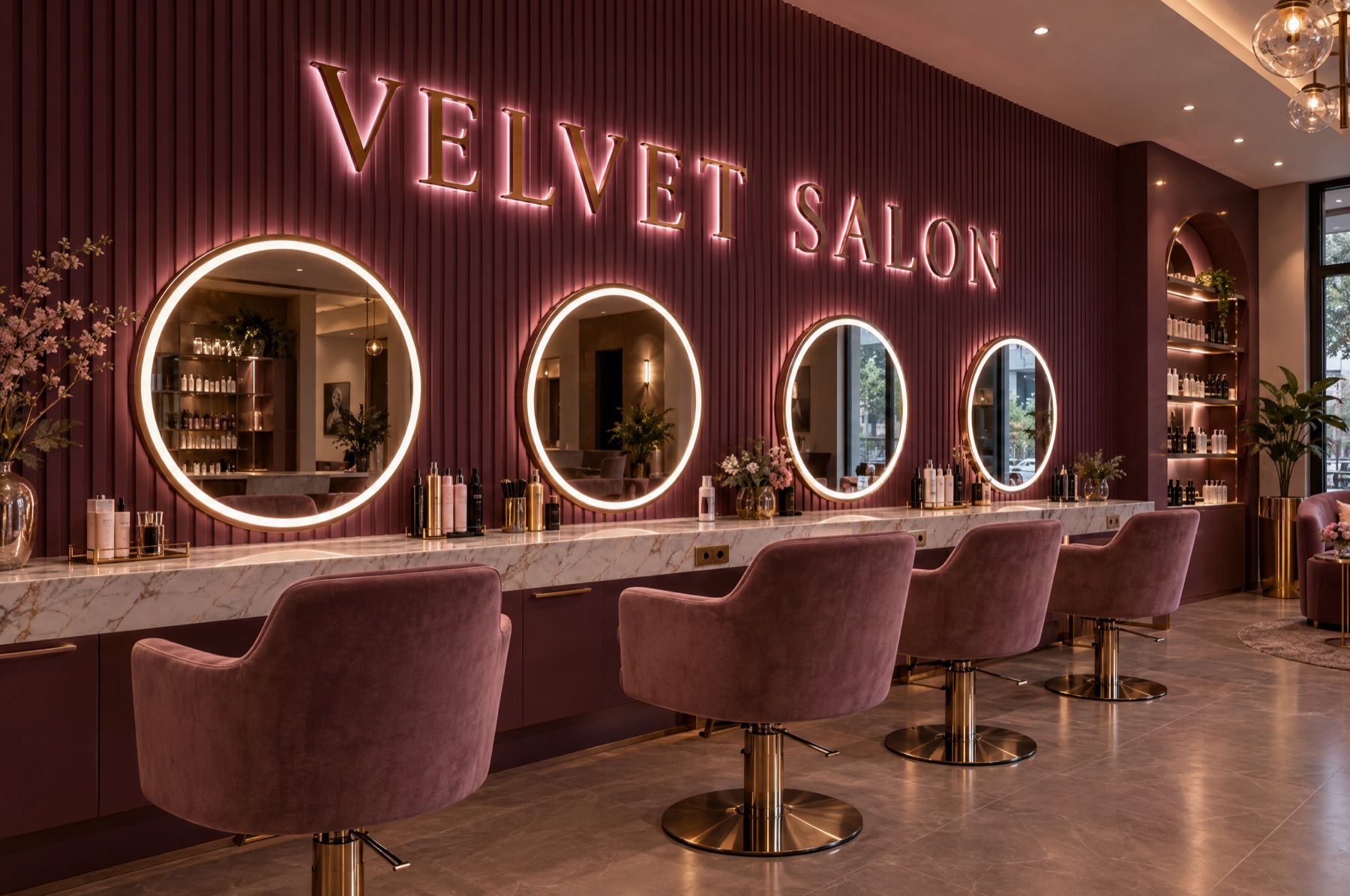 Salons & Spas sign concept
