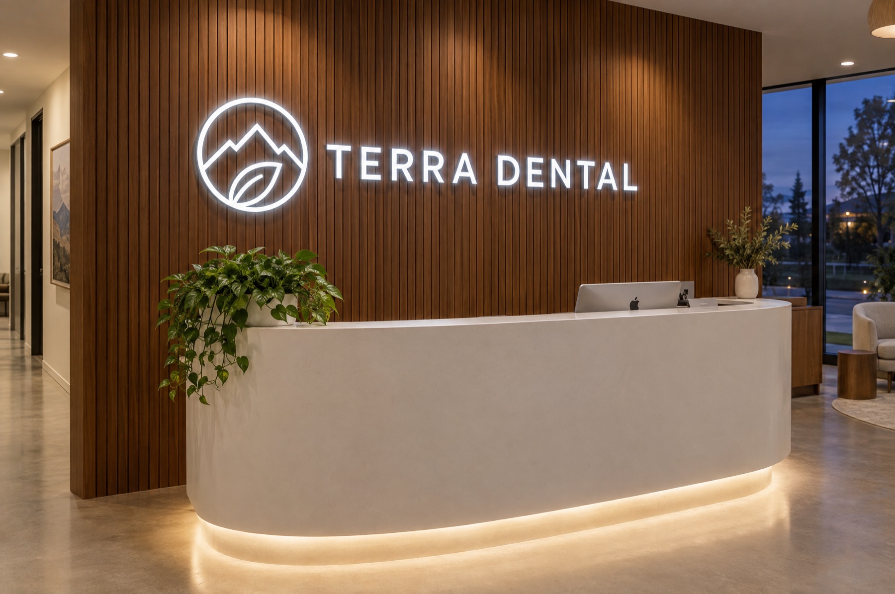Illuminated Logos sign concept